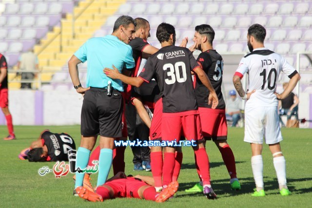 فيديو : الحسم النهائي ينتقل الى ارض الناصرة يوم الثلاثاء بعد التعادل 1-1 واكثر من 4500 مشجع ساند الفريق القسماوي 